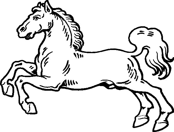 Трафарет лошади