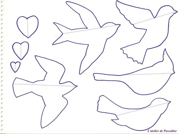 Птицы для вырезания