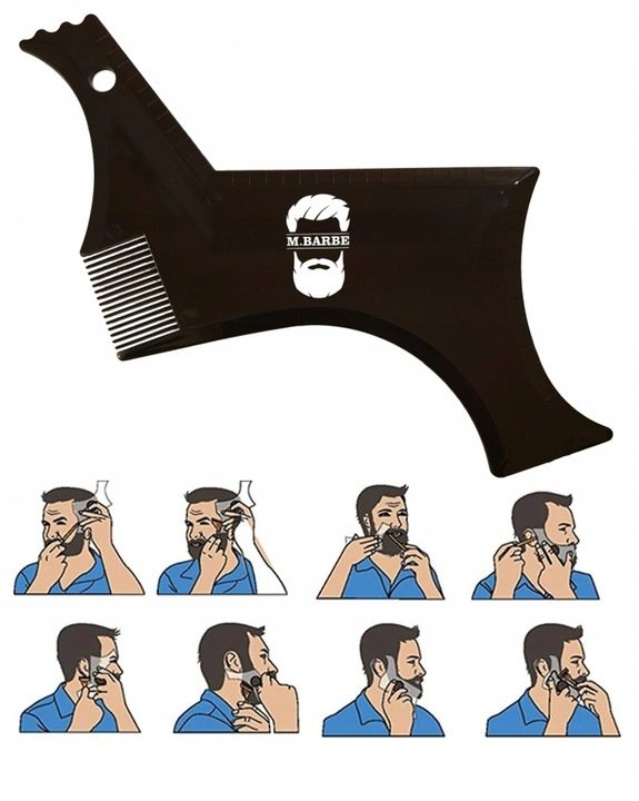 Трафарет для стрижки бороды