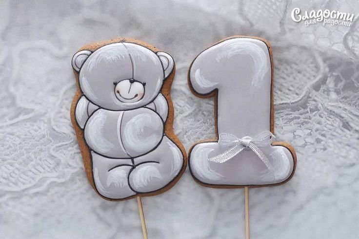 Трафарет мишка для пряников