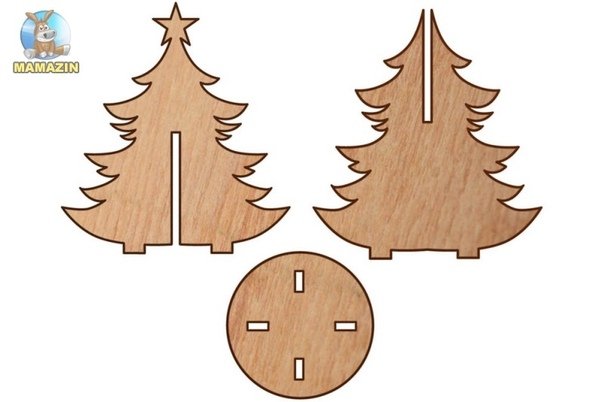 Елочка из фанеры