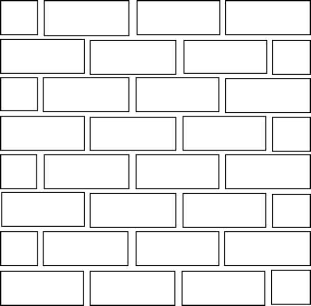 Кирпичная стена трафарет