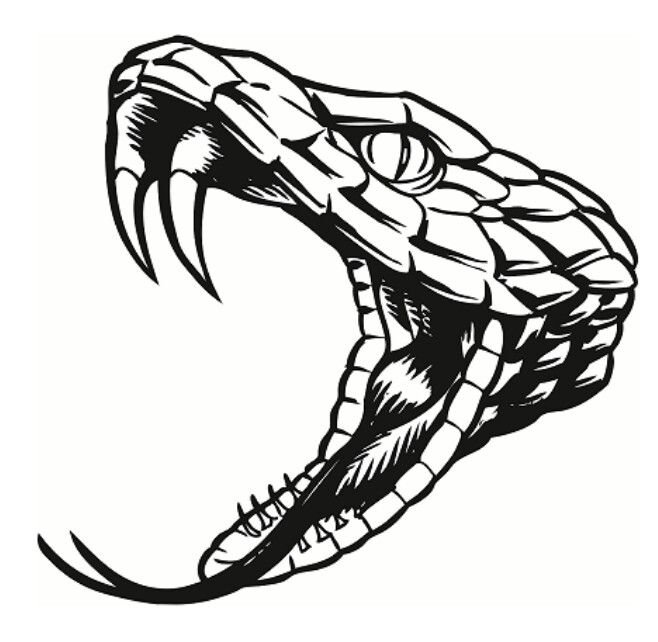 Голова змеи эскиз тату