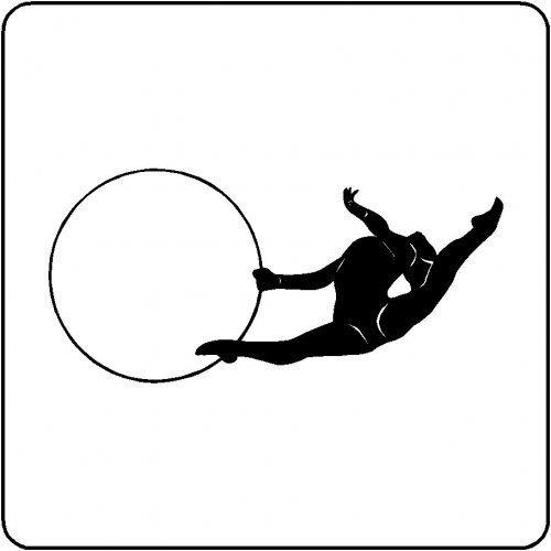 гимнастка силуэт