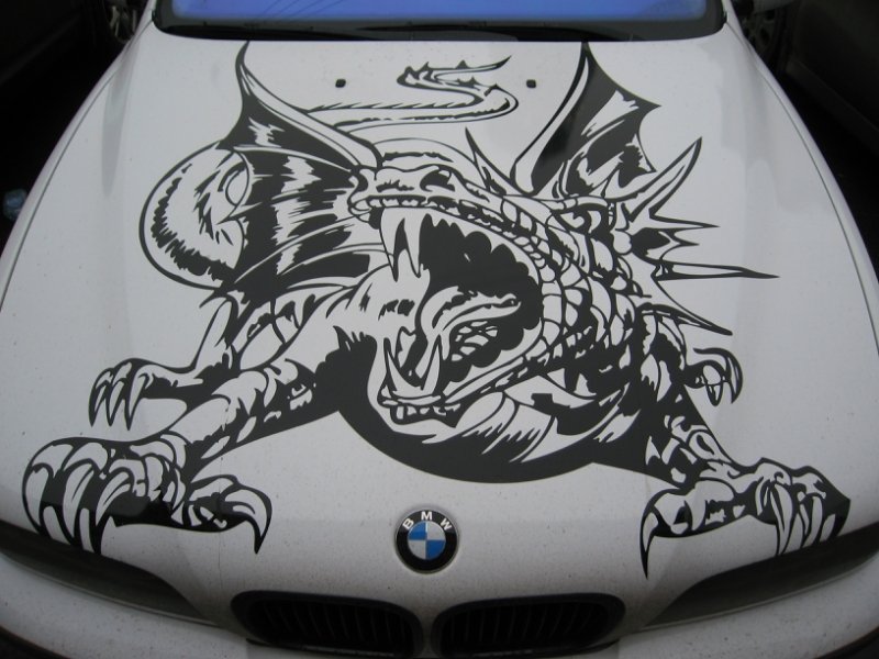 Автонаклейки на капот автомобиля