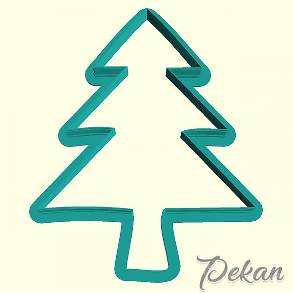 Трафарет елка для пряника