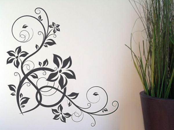 Роспись стен орнамент на стене