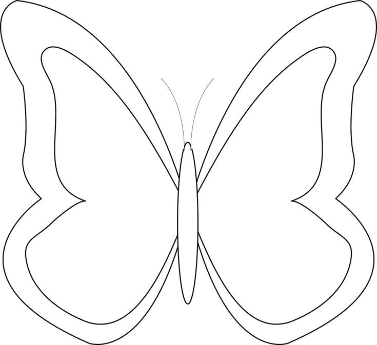 Трафареты бабочки