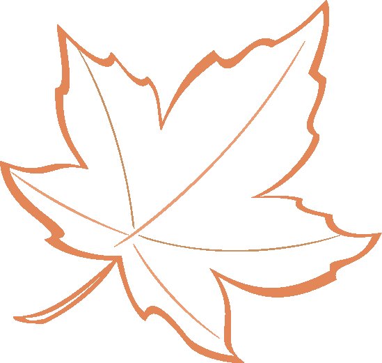 Трафареты кленовых листьев