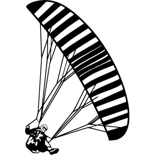 Наклейка параплан