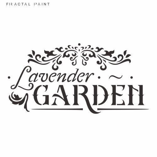 Надписи для трафарета Garden