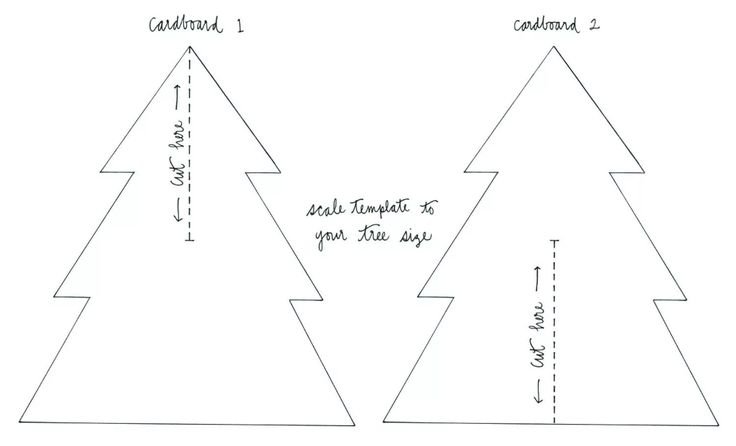 Елочка чертеж