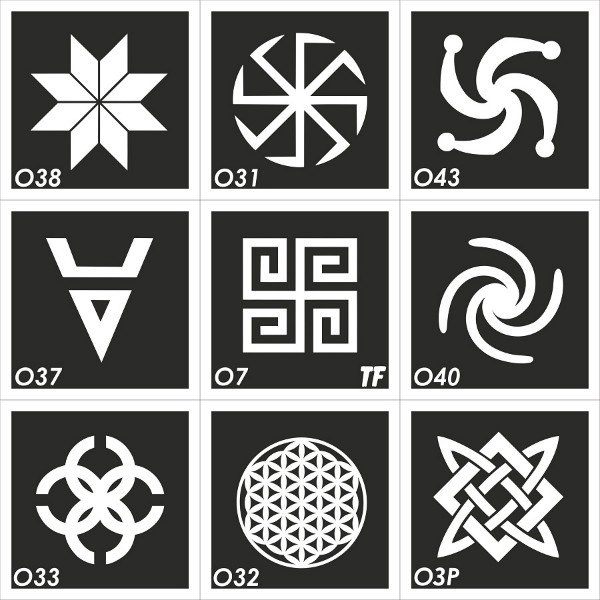 Славянские обереги трафареты