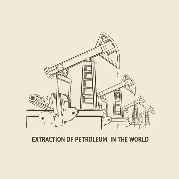 Качалка нефти вектор