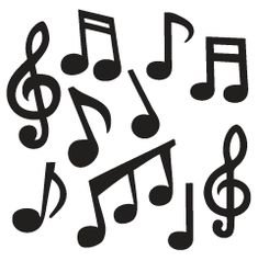 Трафарет музыкальной Ноты