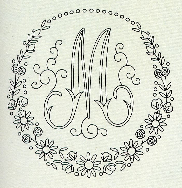 Буквы для Монограммы для вышивки