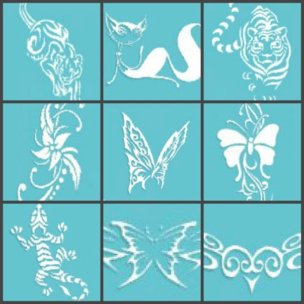 Трафареты для аэротату фото