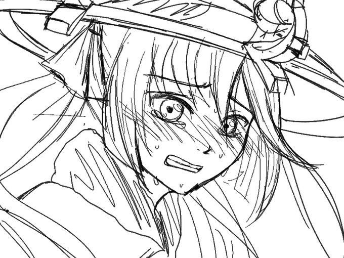 Мона скетч Геншин