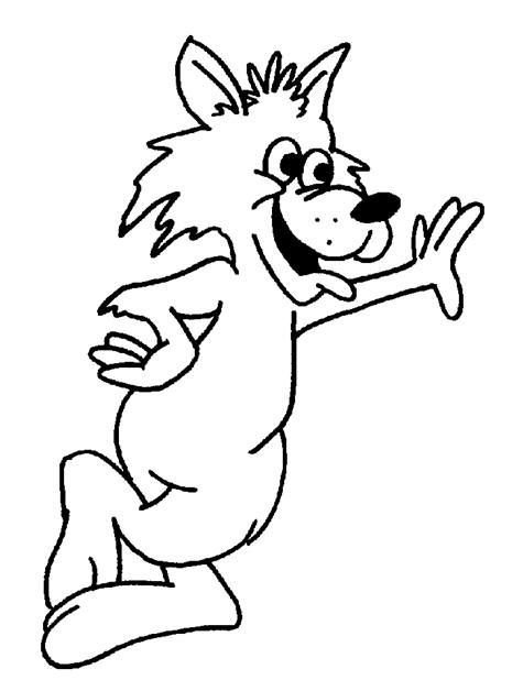 Волк трафарет для детей