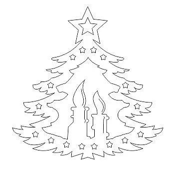 Трафарет "елка"