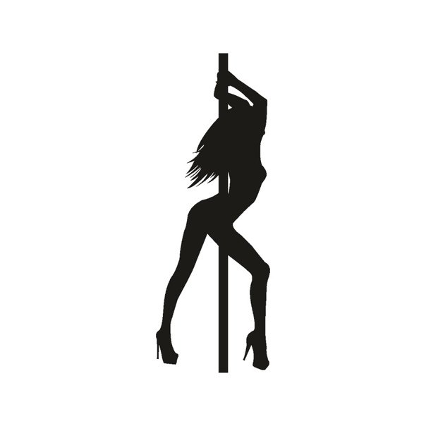 Силуэт танцующей девушки