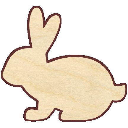 Деревянная заготовка заяц