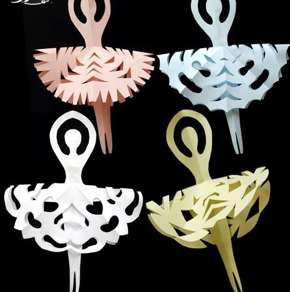 Новогодние снежинки балеринки
