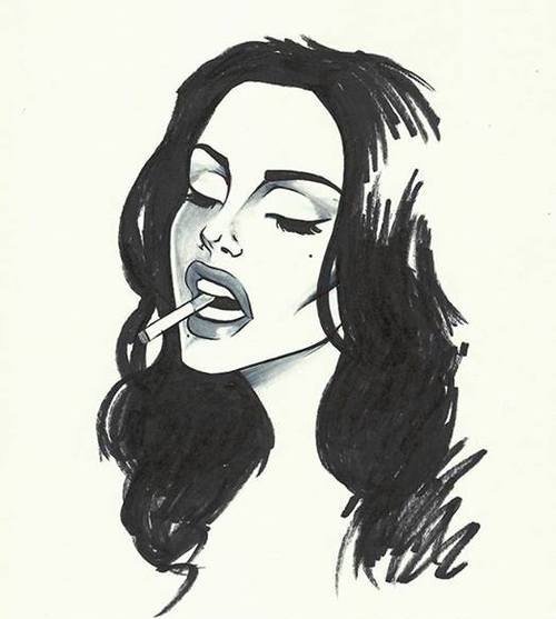 Сигарета рисунок карандашом