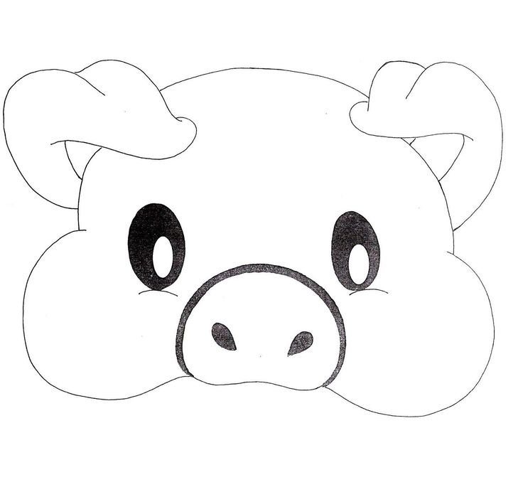 Раскраски маски животных