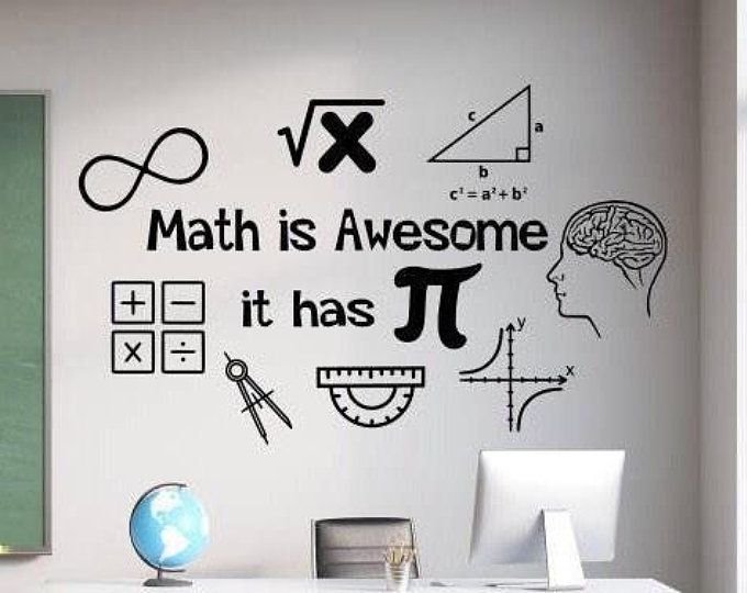 Украсить стену в кабинете математики