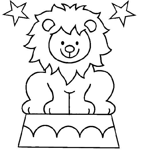 Цирк раскраска для малышей