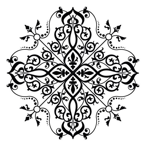 Орнамент трафарет