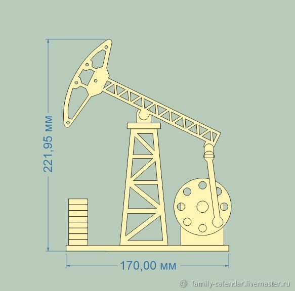 Настольный макет нефтяной качалки