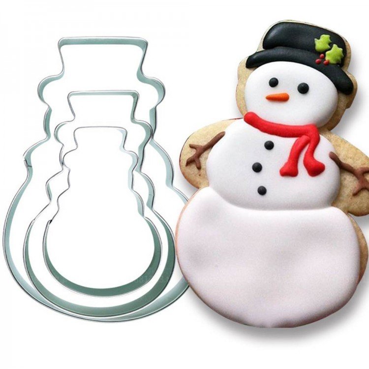 Вырубка Снеговик для пряников