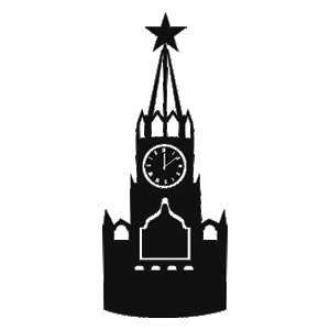 Московский Кремль силуэт вектор