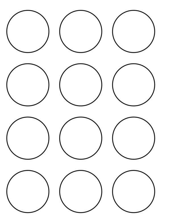 Трафарет круги для зефира