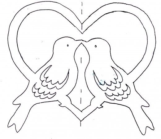 Трафареты на день Святого Валентина