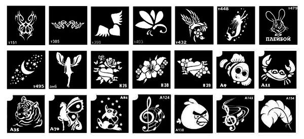 Трафареты для аэротату фото