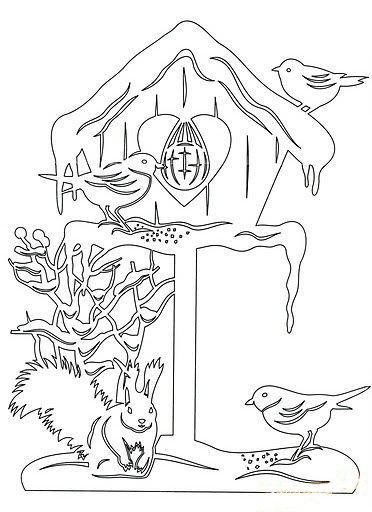 Птички в кормушке ватенанка