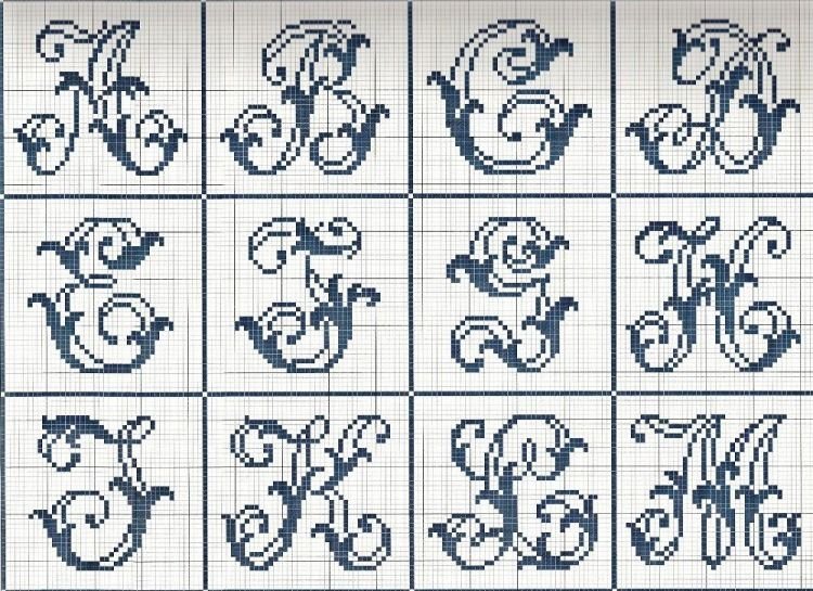 Буквы для вышивки