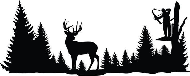 Силуэт леса