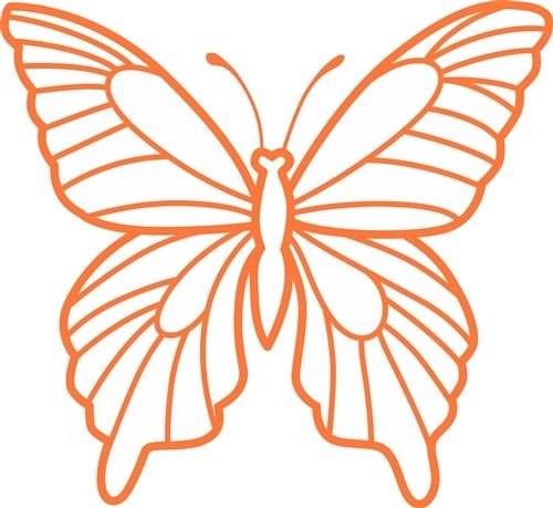 Трафареты бабочки