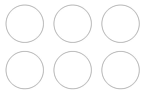 Кружочки шаблон для вырезания