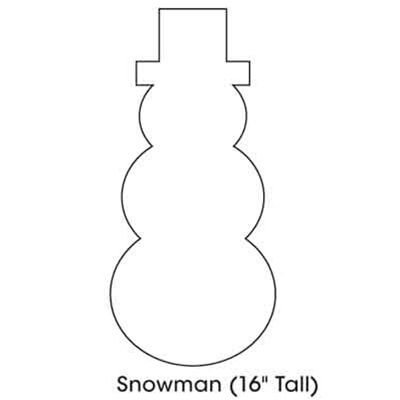 Melting Snowman Printable Cutouts