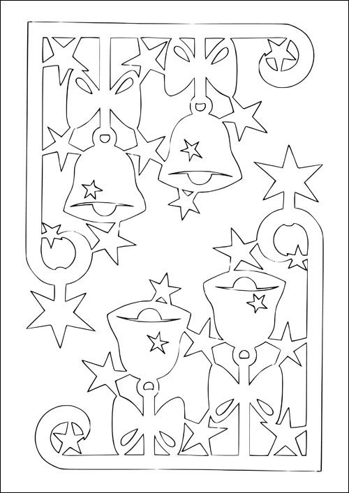 Новогодние трафареты на окн