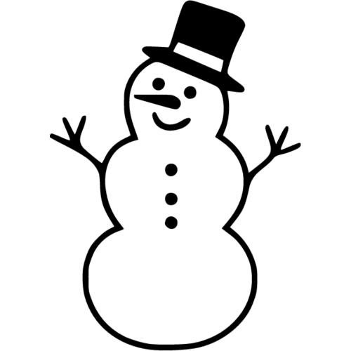 Снеговик для вырезания