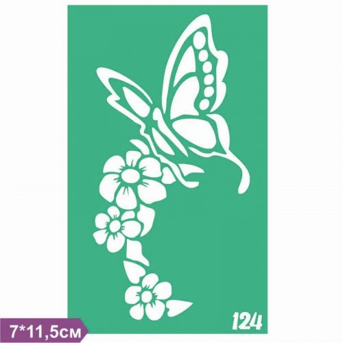 Трафареты для тату блестками