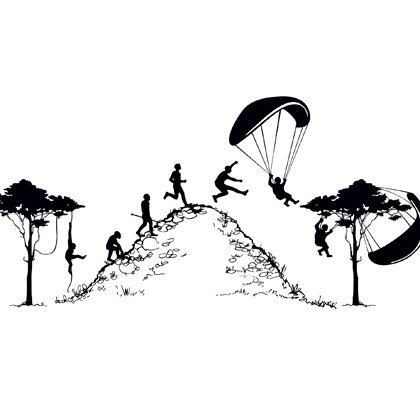 Эволюция парашютиста