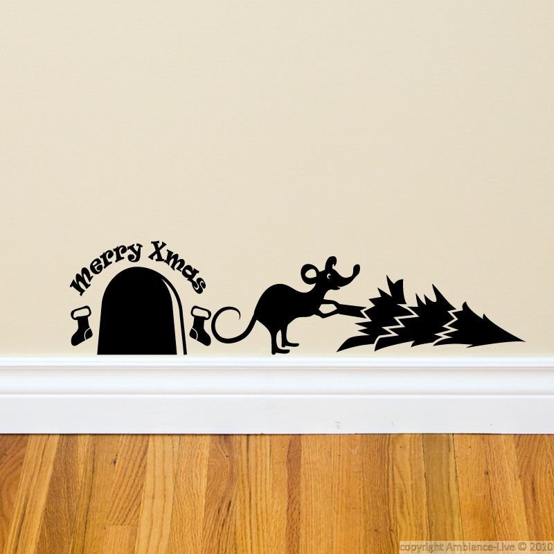 Трафареты мышей для стен