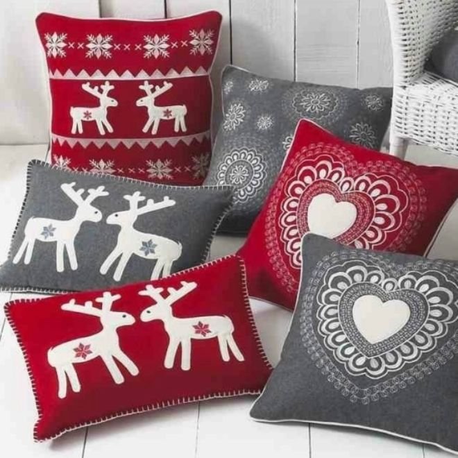 Подушки в скандинавском стиле